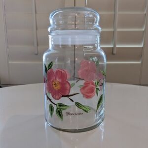 Franciscan Desert Rose Glass Canister / Jar